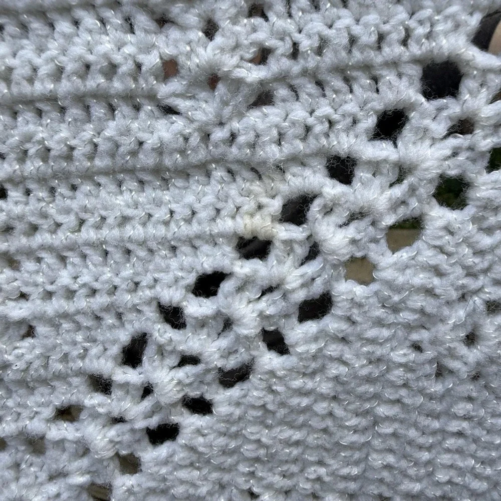 Handmade crocheted white